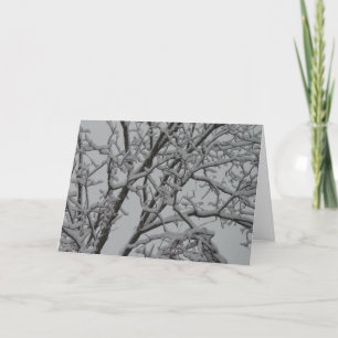 Carte de Noël blanche