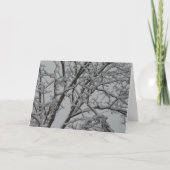 Carte de Noël blanche (Devant)