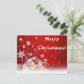 Carte de Noël blanche (Debout devant)