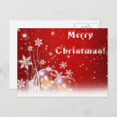 Carte de Noël blanche (Devant / Derrière)