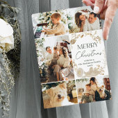 Carte de Noël blanche 5 photo simple