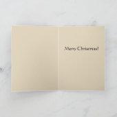 Carte de Noël blanche d'ornement (Intérieur)