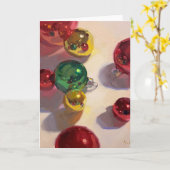 Carte de Noël blanche et joyeuse (Fleur jaune)