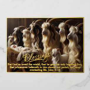 Carte de Noël Blessing Foil