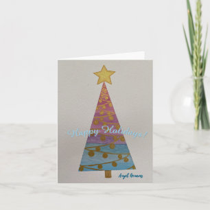 Carte de "Noël Bleu" en rêve