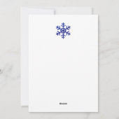 Carte de Noël bleu Foil (Dos)