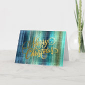 Carte de Noël bleue (Devant)