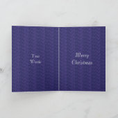 Carte de Noël bleue (Intérieur)