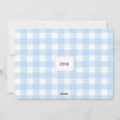 Carte de Noël bleue du guingan 3-Photo (Dos)