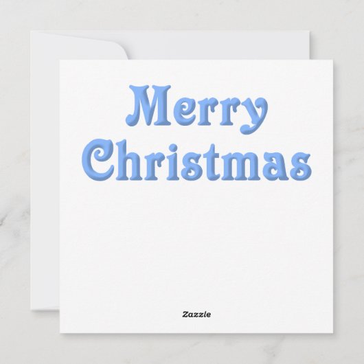 Carte de Noël bleue en verre (Dos)