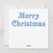 Carte de Noël bleue en verre (Dos)