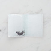 Carte de Noël bleue et dorée (Intérieur)