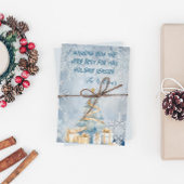 Carte de Noël bleue gelée