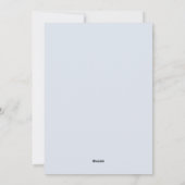 Carte de Noël bleue gelée (Dos)