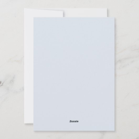 Carte de Noël bleue gelée (Dos)