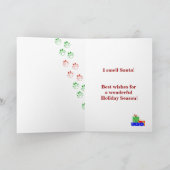 Carte de Noël Bloodhound (Intérieur)