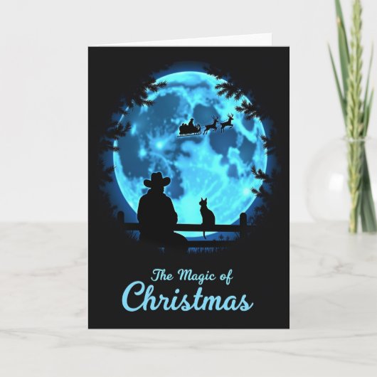Carte de Noël Blue Orb (Devant)