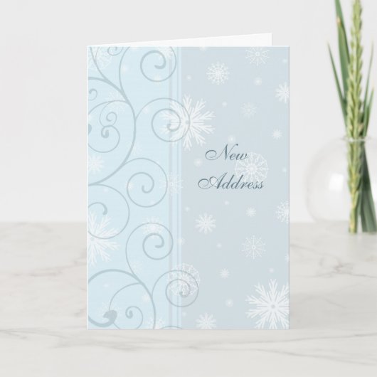 Carte de Noël Blue Snow New (Devant)