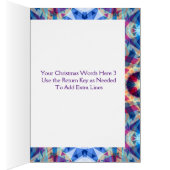 Carte de Noël Blue Star personnalisée (Intérieur (Droit))