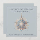 Carte de Noël Boho Chic Simple Star (Devant / Derrière)