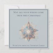 Carte de Noël Boho Chic Simple Star (Devant)