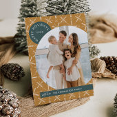 Carte de Noël Boho moderne