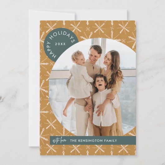 Carte de Noël Boho moderne (Devant)