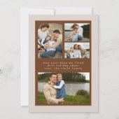 Carte de Noël Boho Retro avec Arche de Sapin de No (Dos)