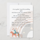 Carte de Noël Boho Watercolor (Dos)