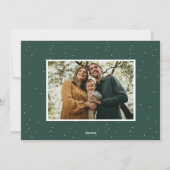 Carte de Noël Bold Retro Script avec 2 photos (Dos)