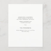 Carte de Noël bon marché avec décorations de Noël (Dos)