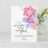 Carte de Noël Bonheur Enneigé (Debout devant)