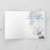 Carte de Noël bonhomme de neige avec bobines de fi (Intérieur)