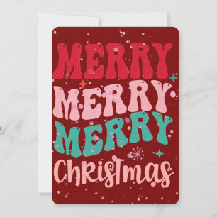 Carte de Noël bordeaux