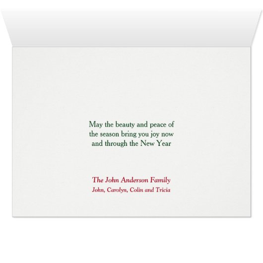 Carte de Noël Boston Terrier Santa Hat (Intérieur Horizontal (Bas))