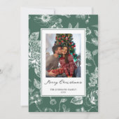 Carte de Noël botanique (Devant)