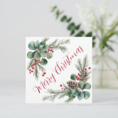 Carte de Noël botanique (Debout devant)