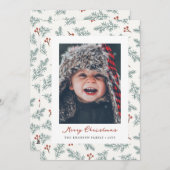 Carte de Noël botanique Berries (Devant / Derrière)