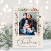 Carte de Noël botanique neutre