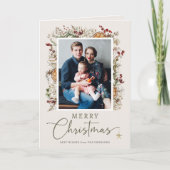 Carte de Noël botanique neutre (Devant)