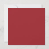 Carte de Noël botanique rouge joyeux Noël (Dos)