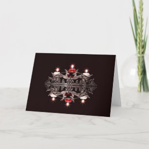 Carte de Noël Bougie Renne
