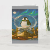 Carte de Noël Boule à Neige (Devant)