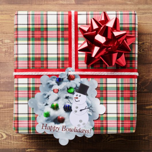 Carte de Noël Bowling Ball Snowman (Insitu (Cadeau))