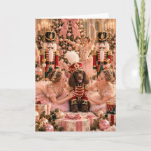 Carte de Noël Boykin Spaniel Casse-Noisette