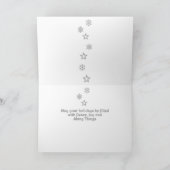 Carte de Noël brillante de choses (Intérieur)