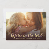 Carte de Noël Brown Rustique (Devant)