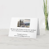 Carte de Noël - Bruxelles, Grand-Place (Dos)