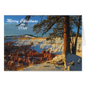 Carte de Noël Bryce Canyon Utah (Devant horizontal)