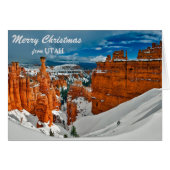 Carte de Noël Bryce Canyon Utah (Devant horizontal)